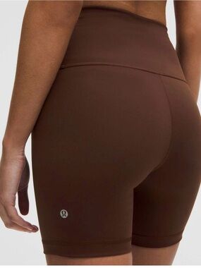 lululemon I athletica High-Rise Wunder Train Bike Shorts in Java